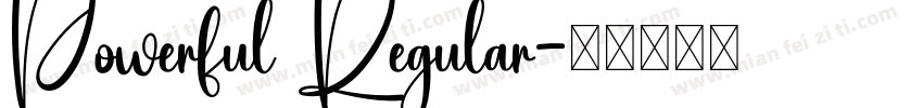 Powerful Regular字体转换